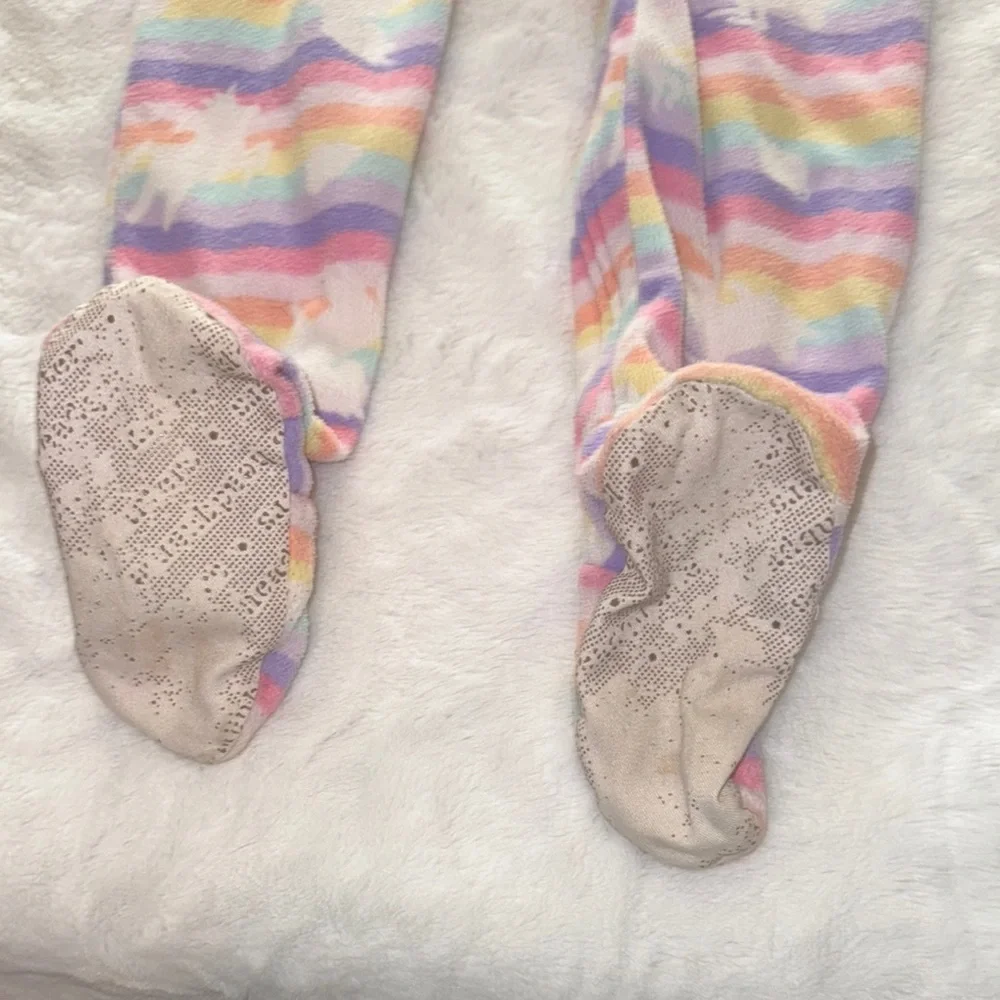 Kids Headquarters Pink Footies One Pieces Cozy Sleepwear 4T